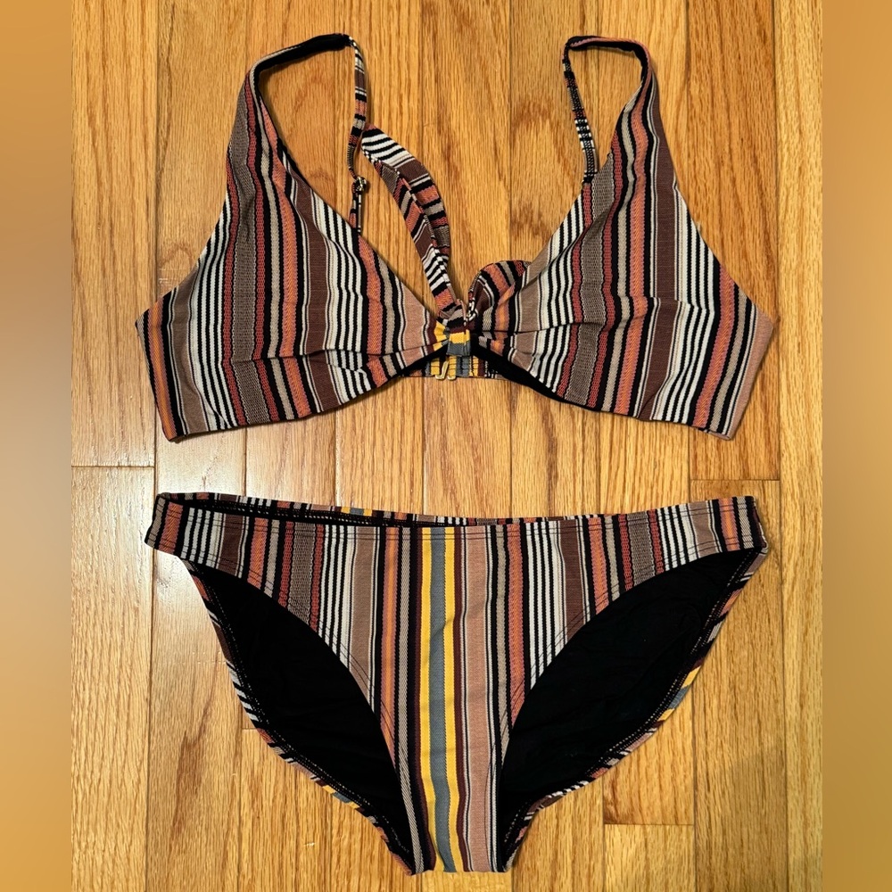 Tory Burch Striped Bikini Set